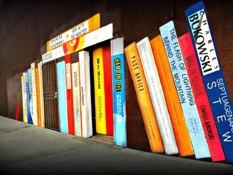 Book Spine Mural